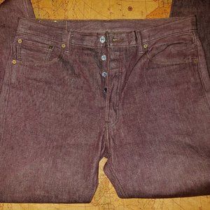 Levi's 501 Original Shrink to Fit Men's Jeans Brown W36 L32